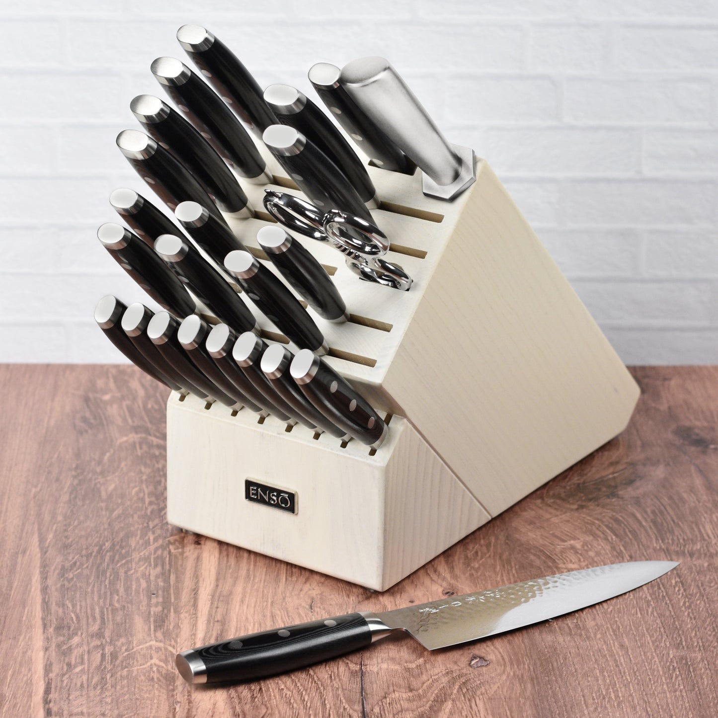 Enso HD 25 Piece Gray Ash Knife Block Set