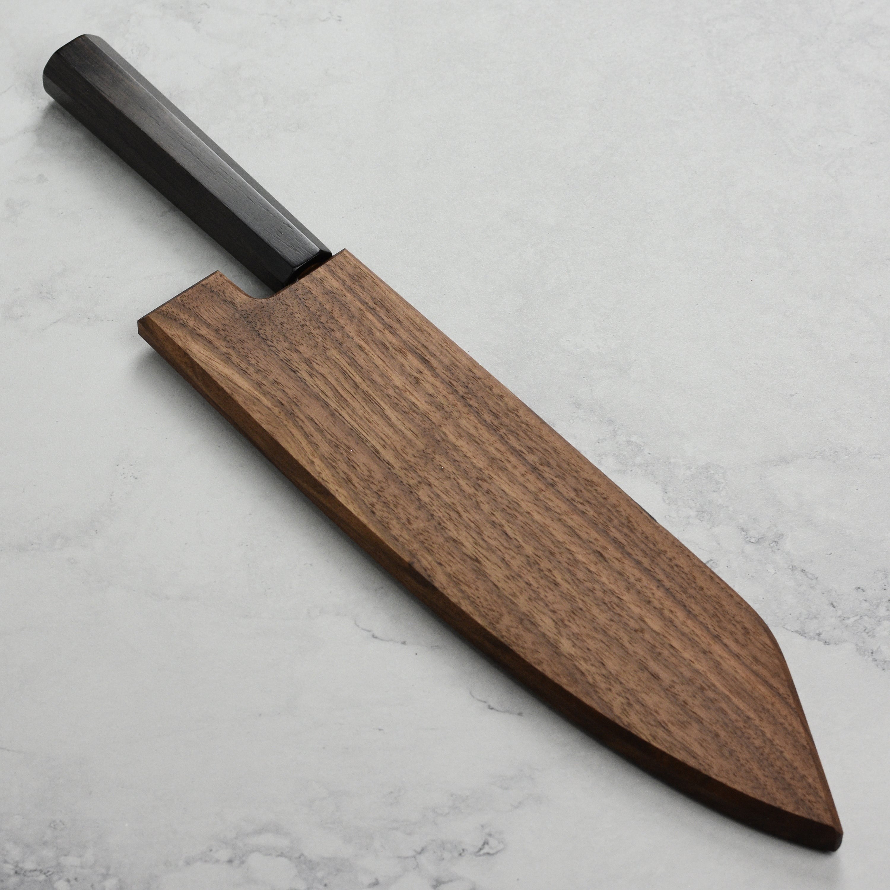 Walnut Magnetic Saya for 9.4" Kiritsuke