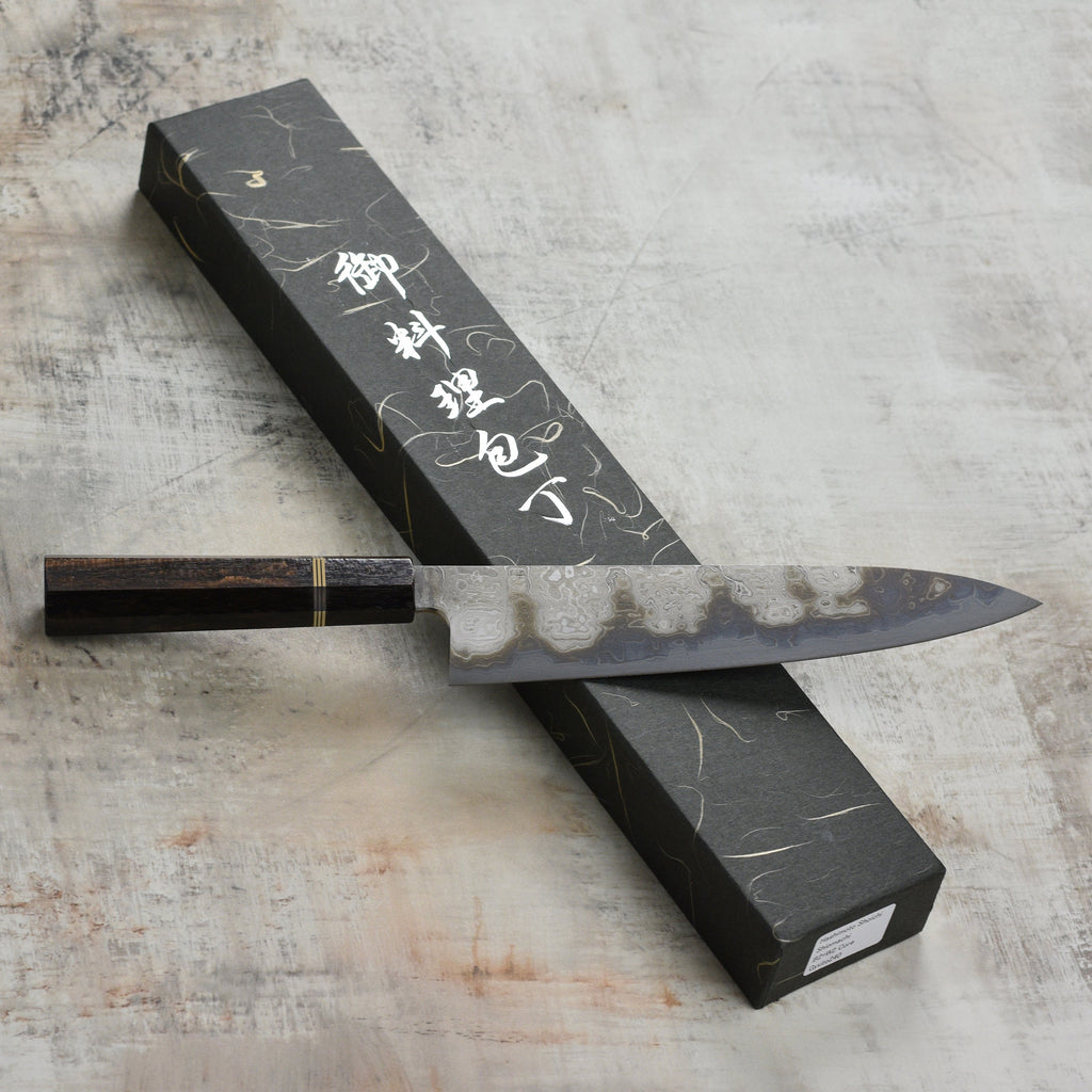Shoichi Hashimoto Shiomachi Aogami #2 + Shirogami #2 Coreless Damascus 9.4" Gyuto