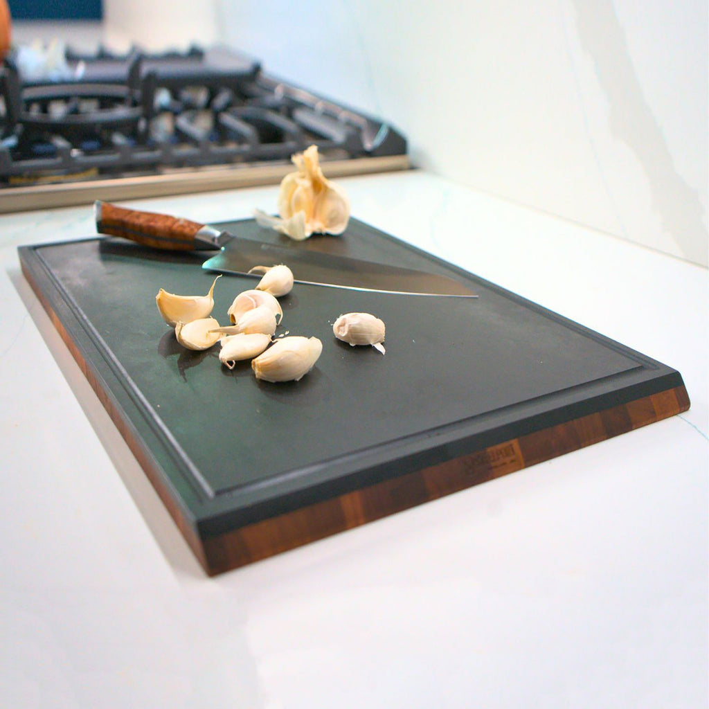 Steelport SteelCore 2-in-1 Walnut Cutting Board, 18x12"