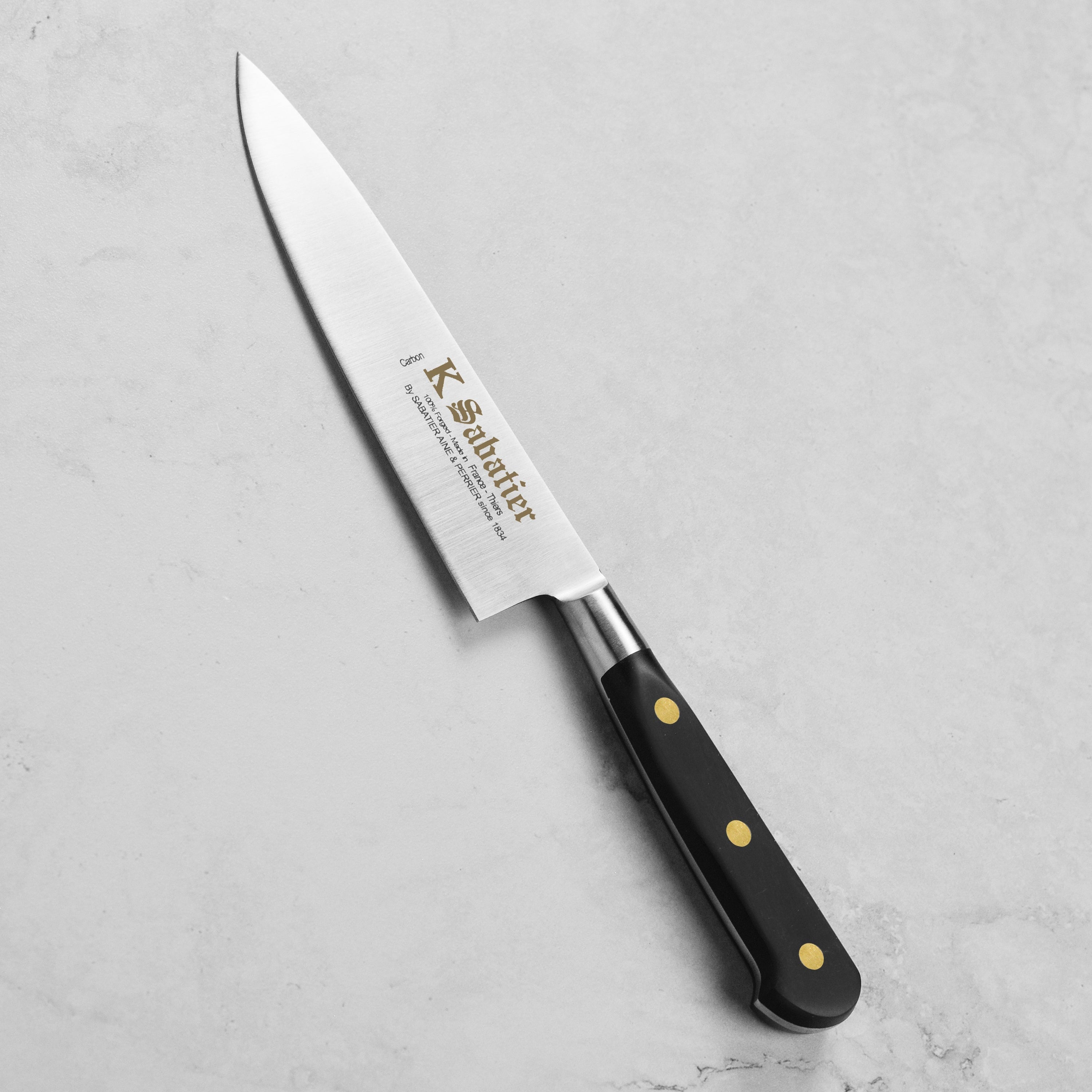 K Sabatier Au Carbone Bolsterless 5.75" Chef's Knife