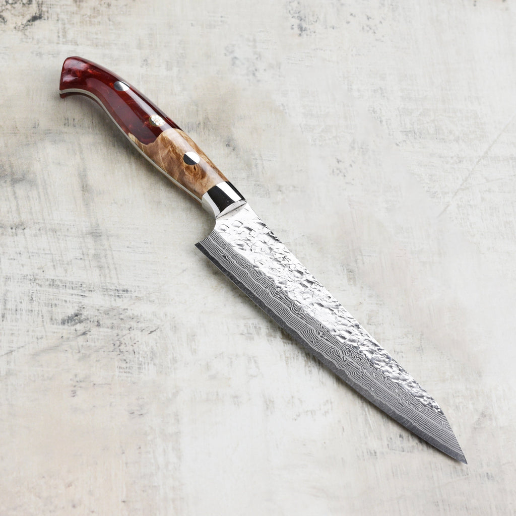 Kurosaki Shizuku Forged SG2 Damascus 5.9" Petty with Saya