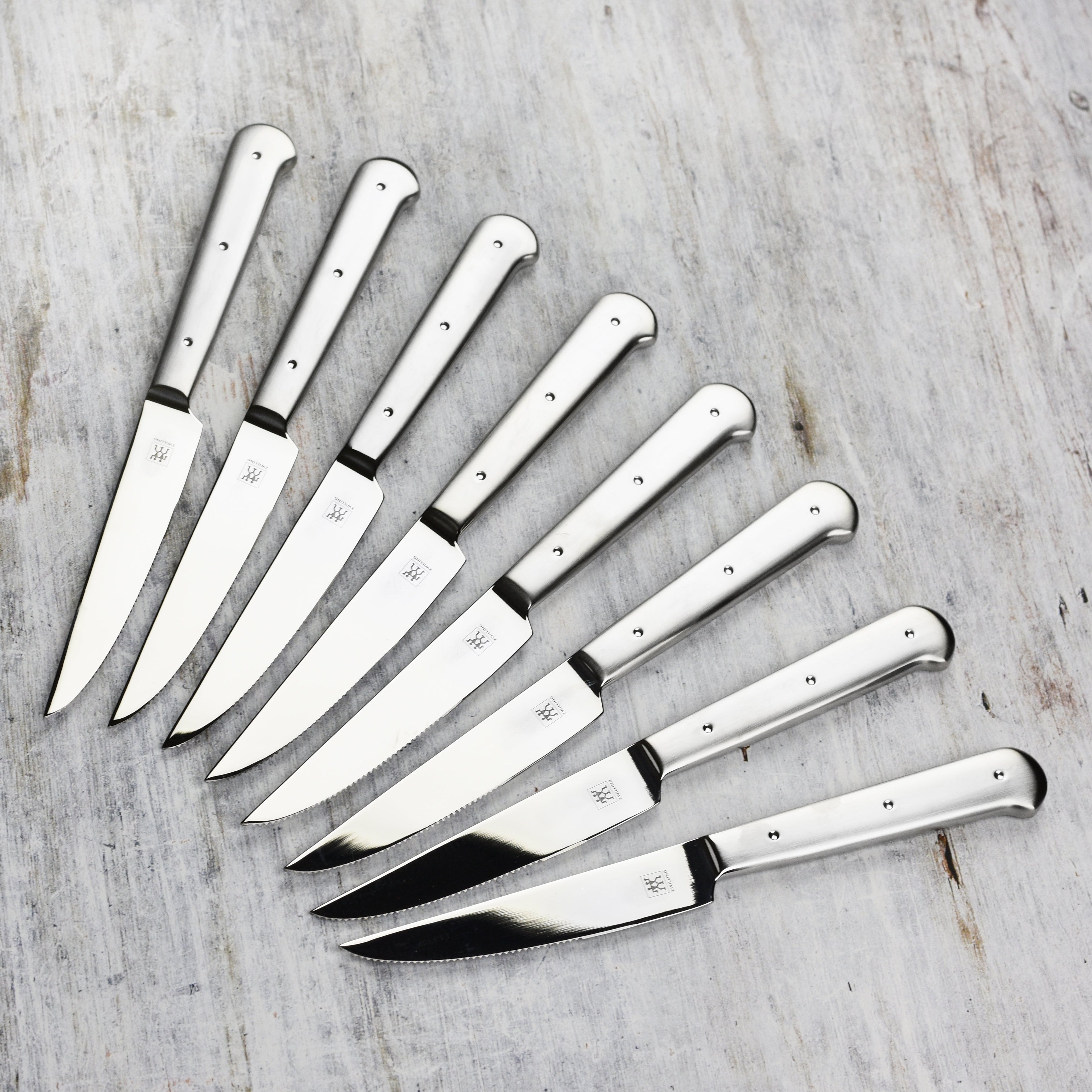 Zwilling 8 Piece Stainless Steel Porterhouse Steak Knife Set