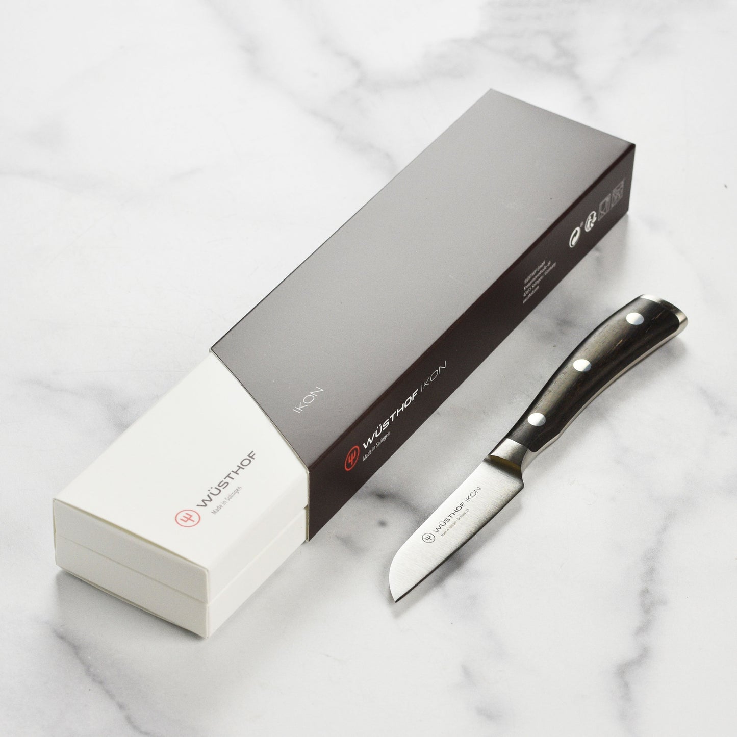 Wusthof Ikon Blackwood 3" Flat Cut Paring Knife