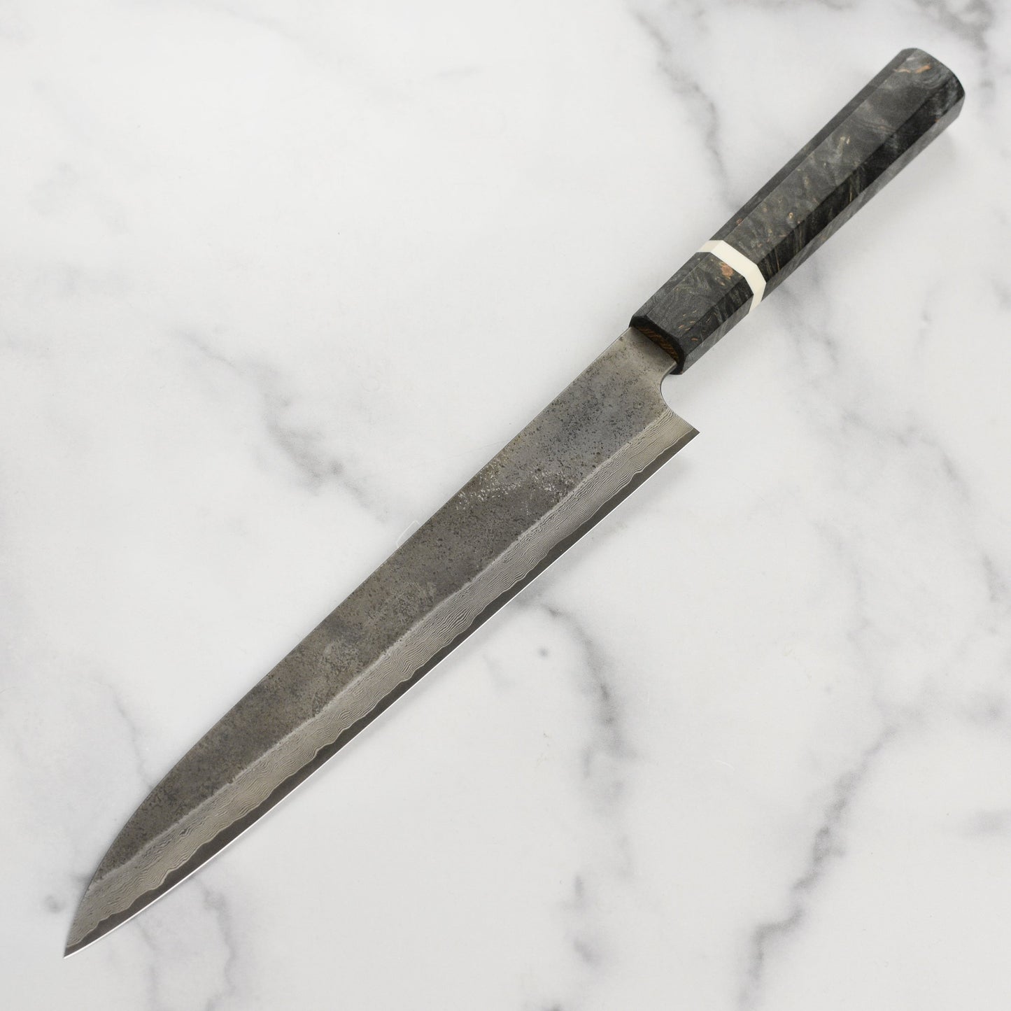 Nigara Ginsan Kurozome Damascus 10.6" Sujihiki