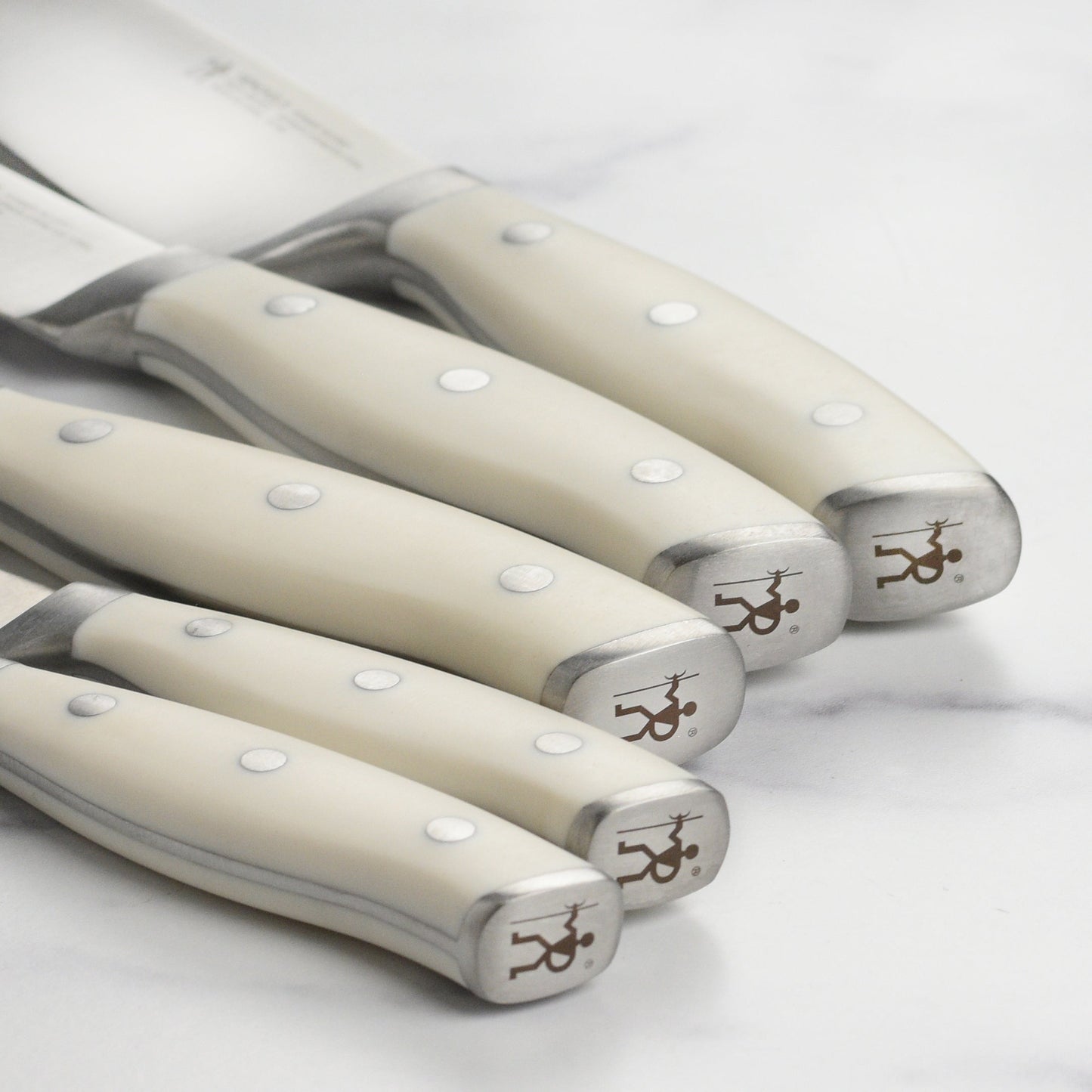 Henckels Forged Accent 16 Piece Off-White Knife Block Set