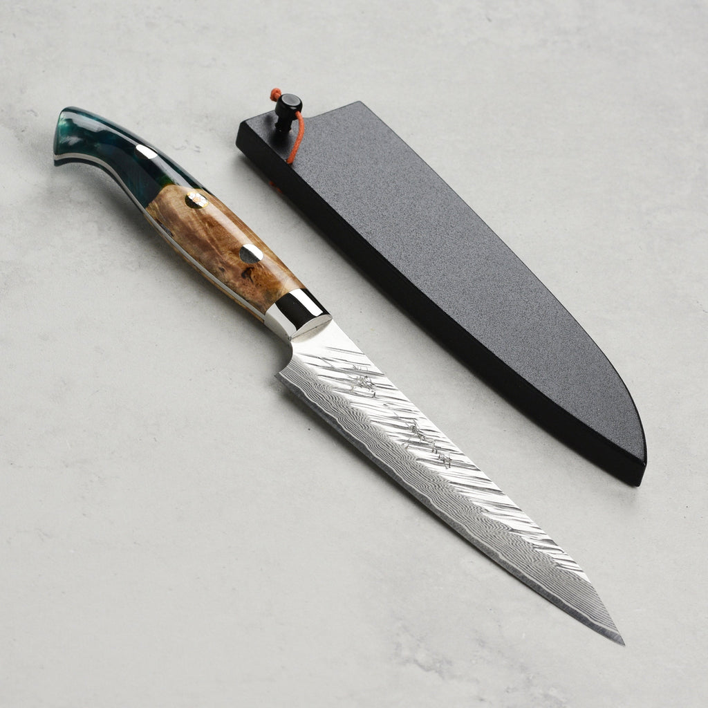 Kurosaki Fujin Forged SG2 Damascus 5.1" Petty with Saya