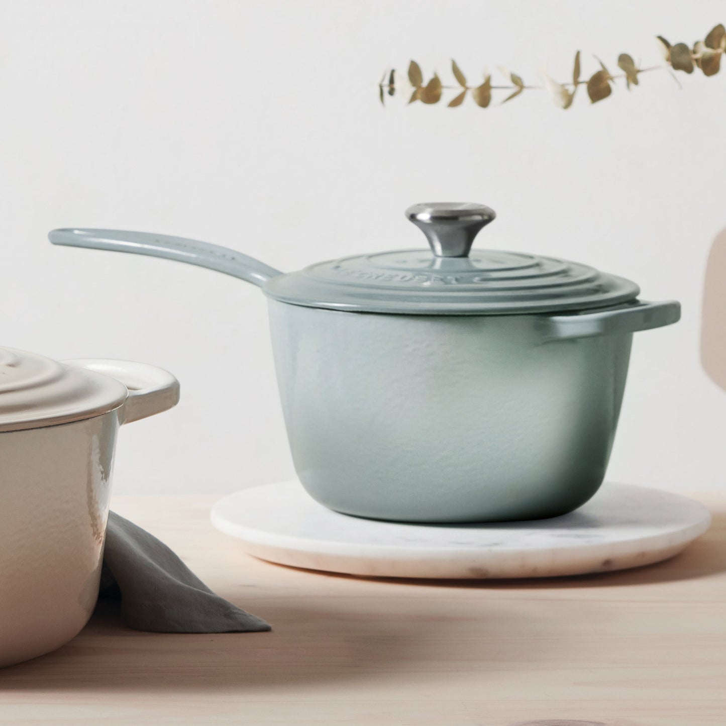 Le Creuset Signature Cast Iron 2.25-quart Sea Salt Saucepan