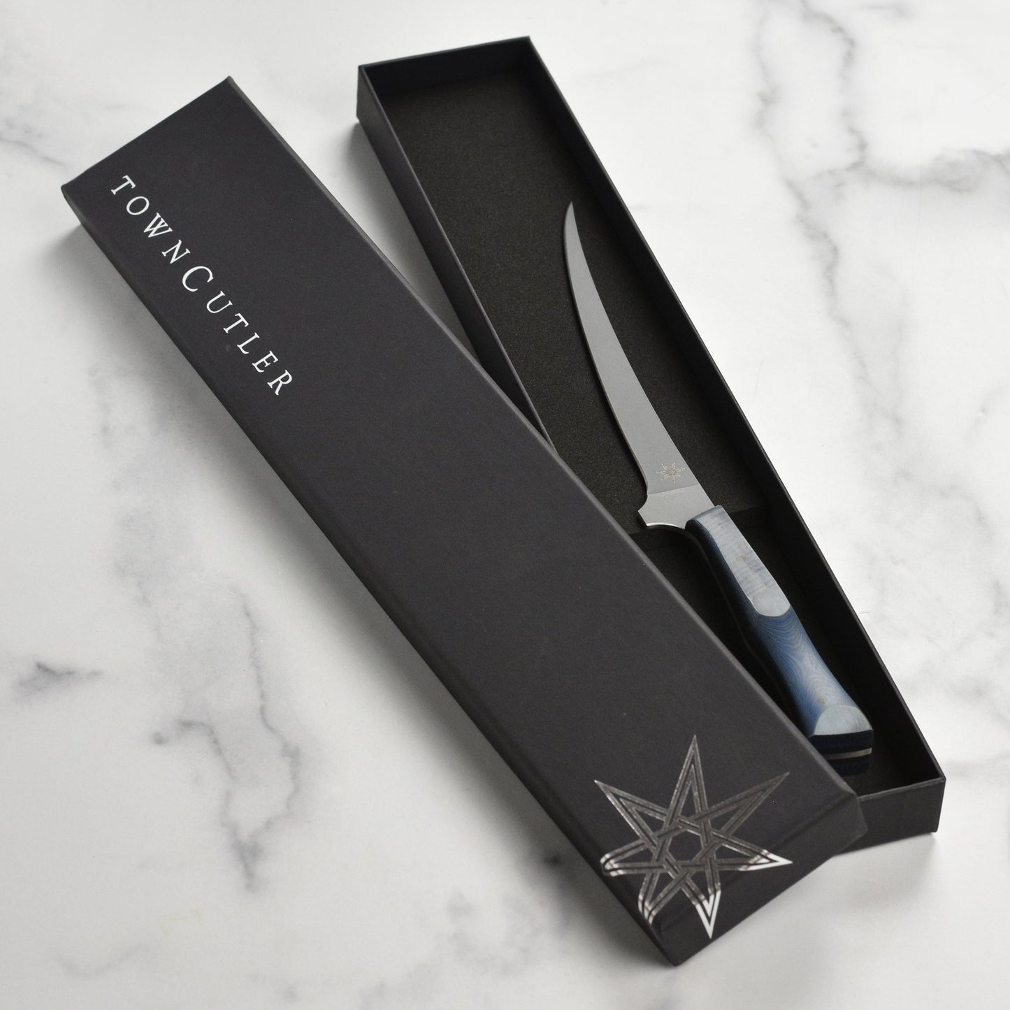 Town Cutler eXo Blue 6" Curved Boning Knife
