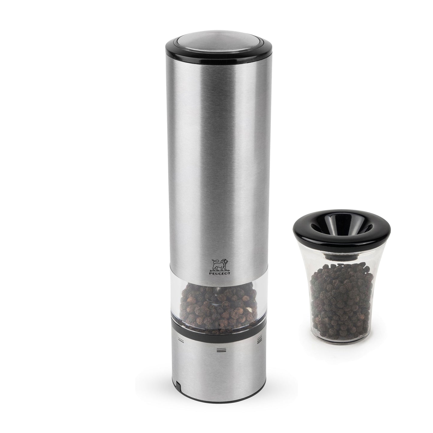 Peugeot Elis Sense 8" Stainless Steel Electric Pepper Mill