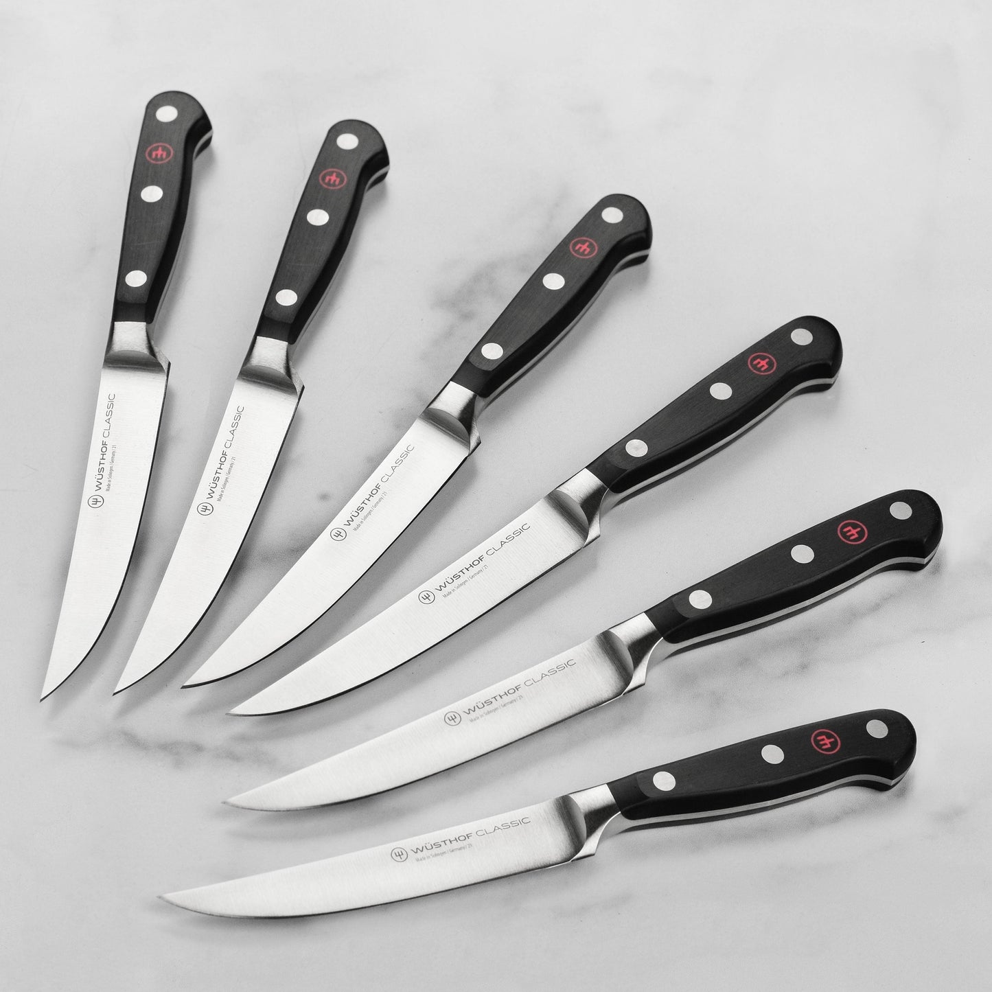 Wusthof Classic 6 Piece Steak Knife Set with Wood Case