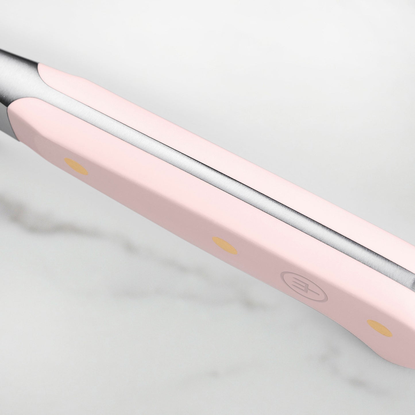 Wusthof Classic Pink Himalayan Salt 7" Hollow Edge Santoku Knife