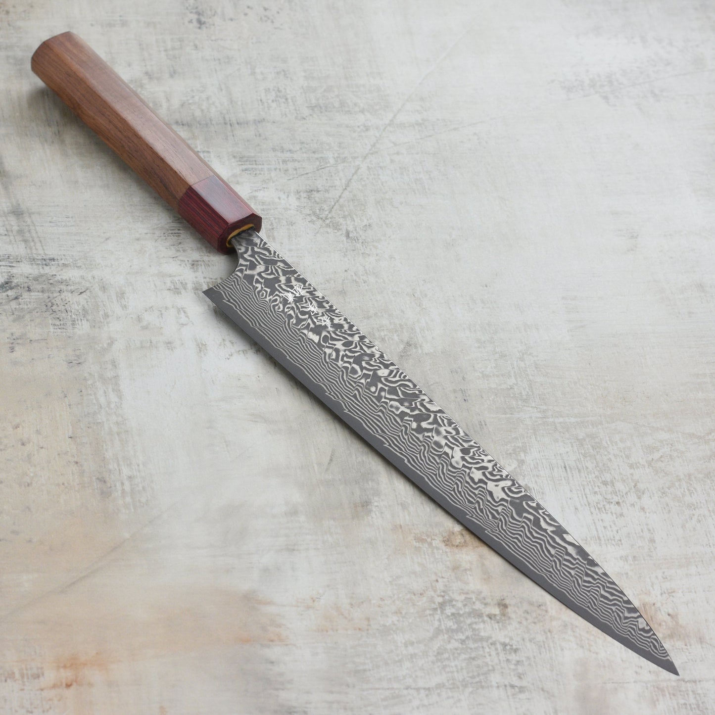 Yoshimi Kato SG2 Black Damascus 10.6" Sujihiki