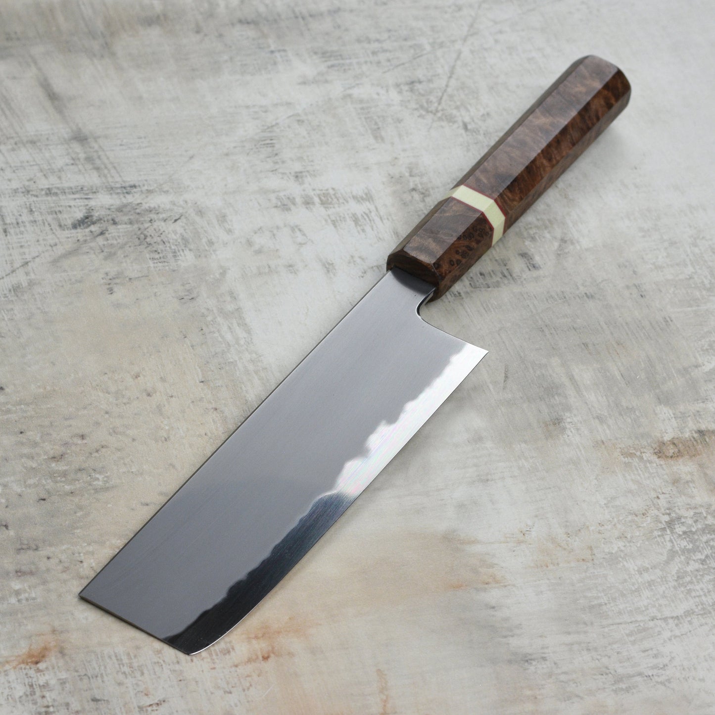 Tetsujin Aogami #2 So Kasumi 7" Nakiri, C+M Custom Handle