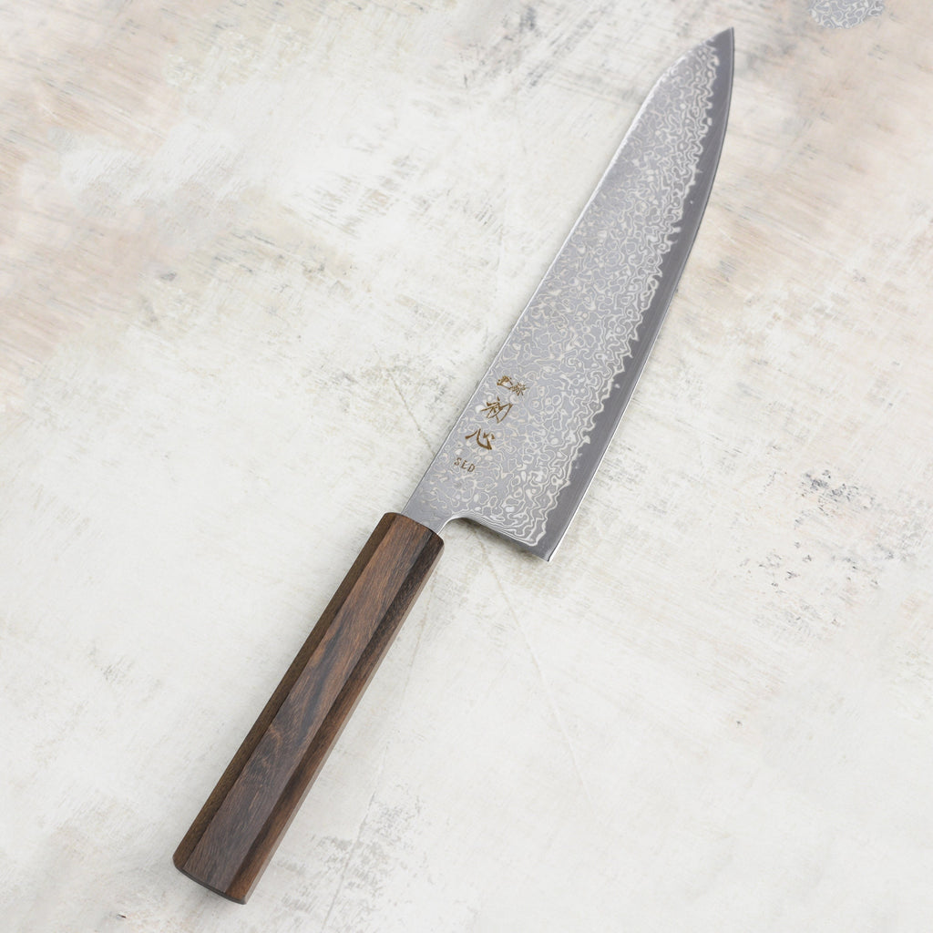 Hatsukokoro Hikari SLD Kurozome Damascus 8.25" Gyuto