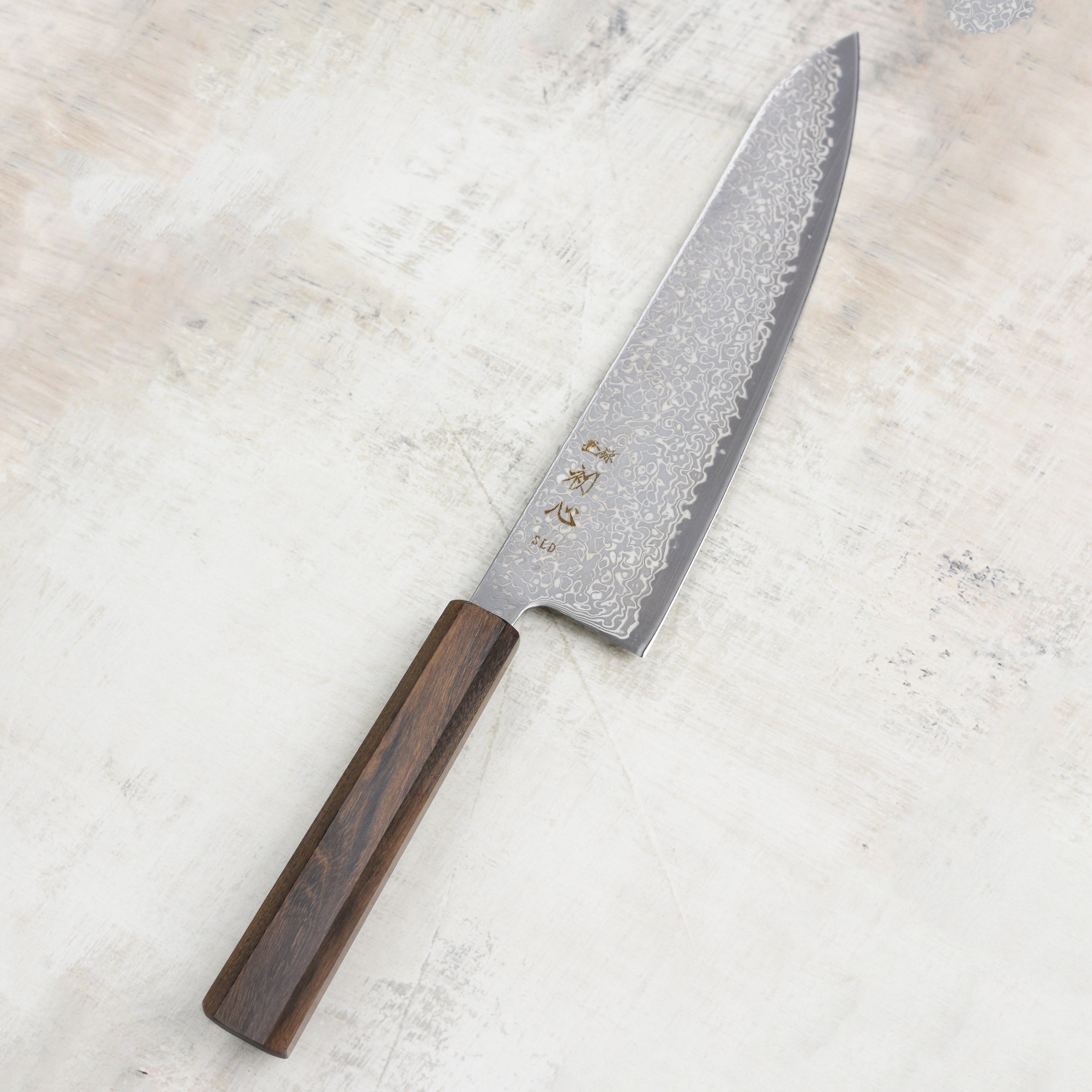 Hatsukokoro Hikari SLD Kurozome Damascus 8.25" Gyuto