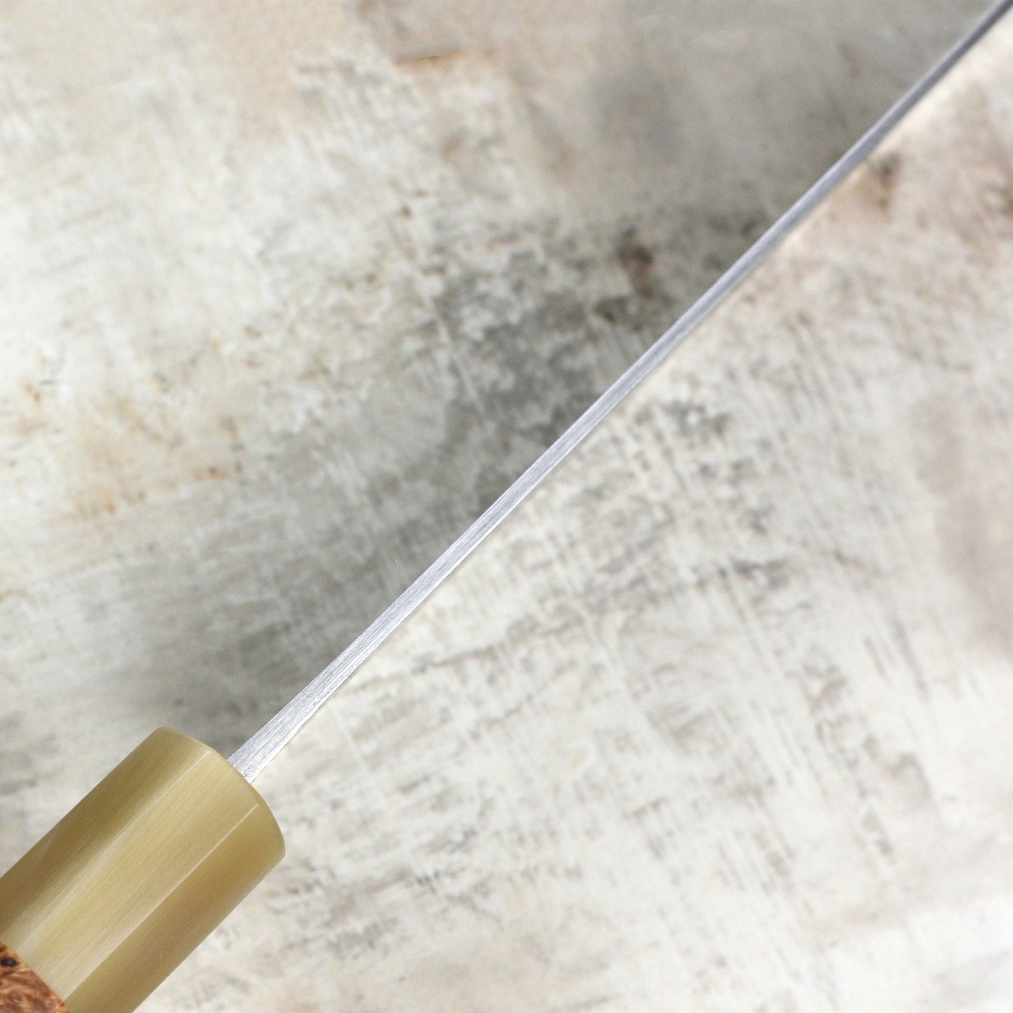 Shiro Kamo Shirogami #2 Damascus 6.5" Santoku