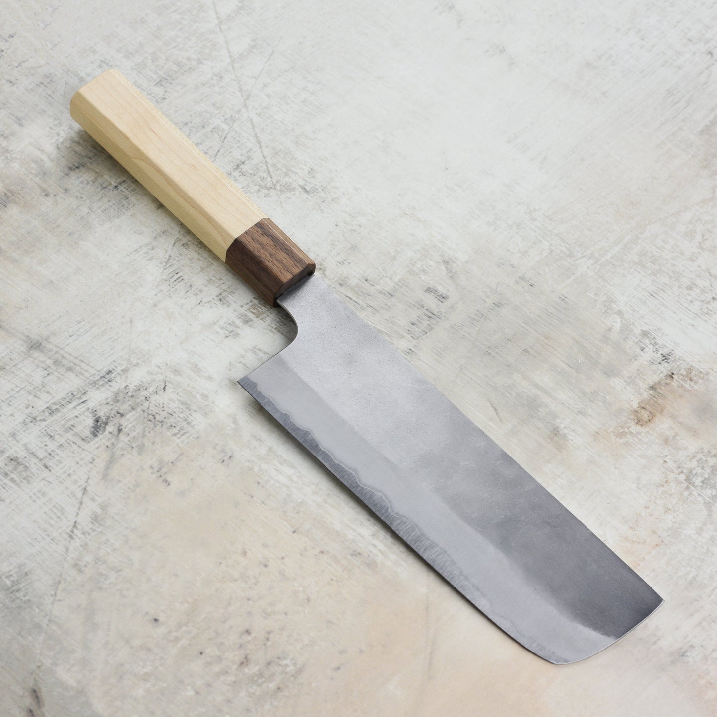 Hatono Shirogami #1 Nashiji Stainless Clad 6.7" Tall Nakiri