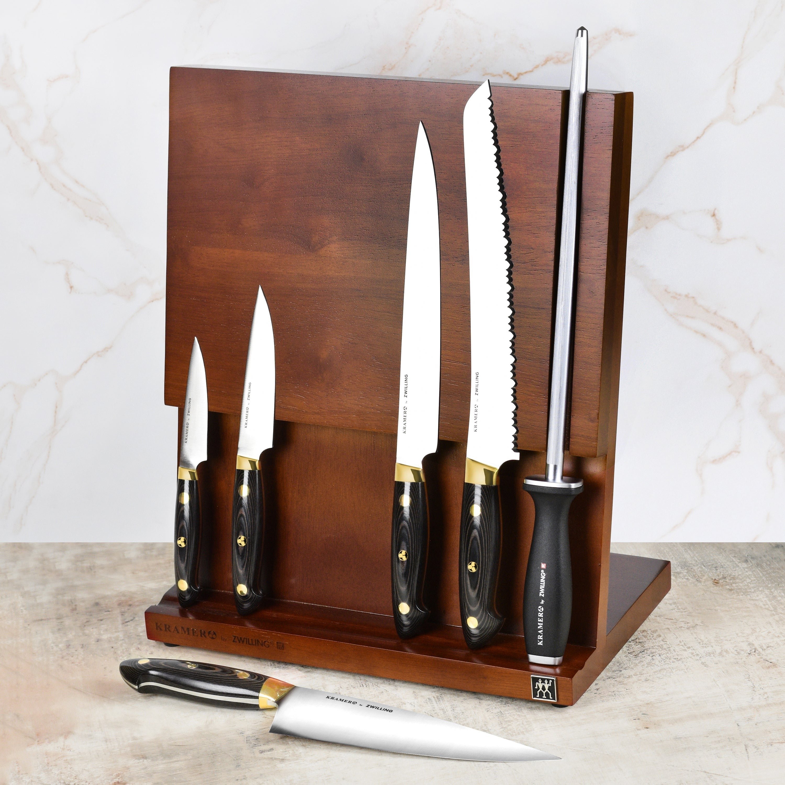 Kramer Carbon 2.0 7 Piece Magnetic Easel Knife Block Set