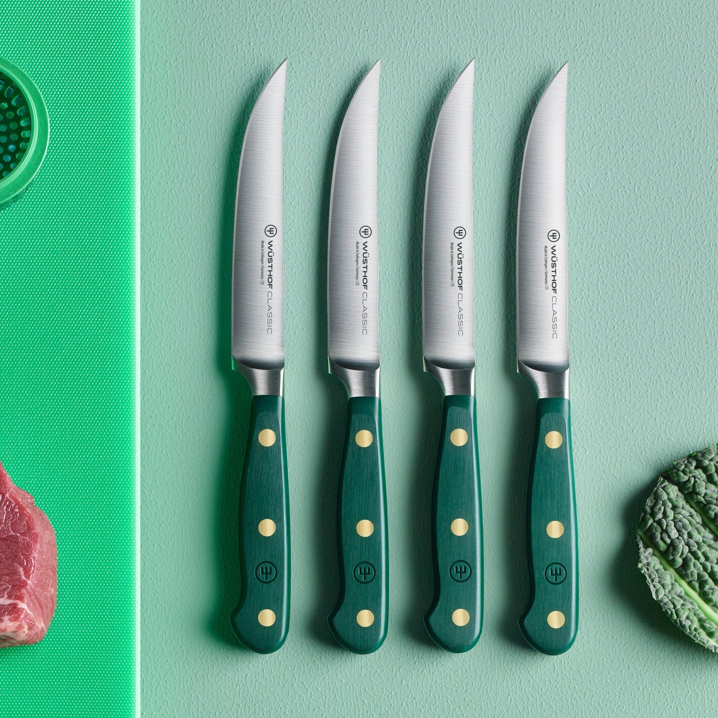 Wusthof Classic Fresh Rosemary 4 Piece Steak Knife Set