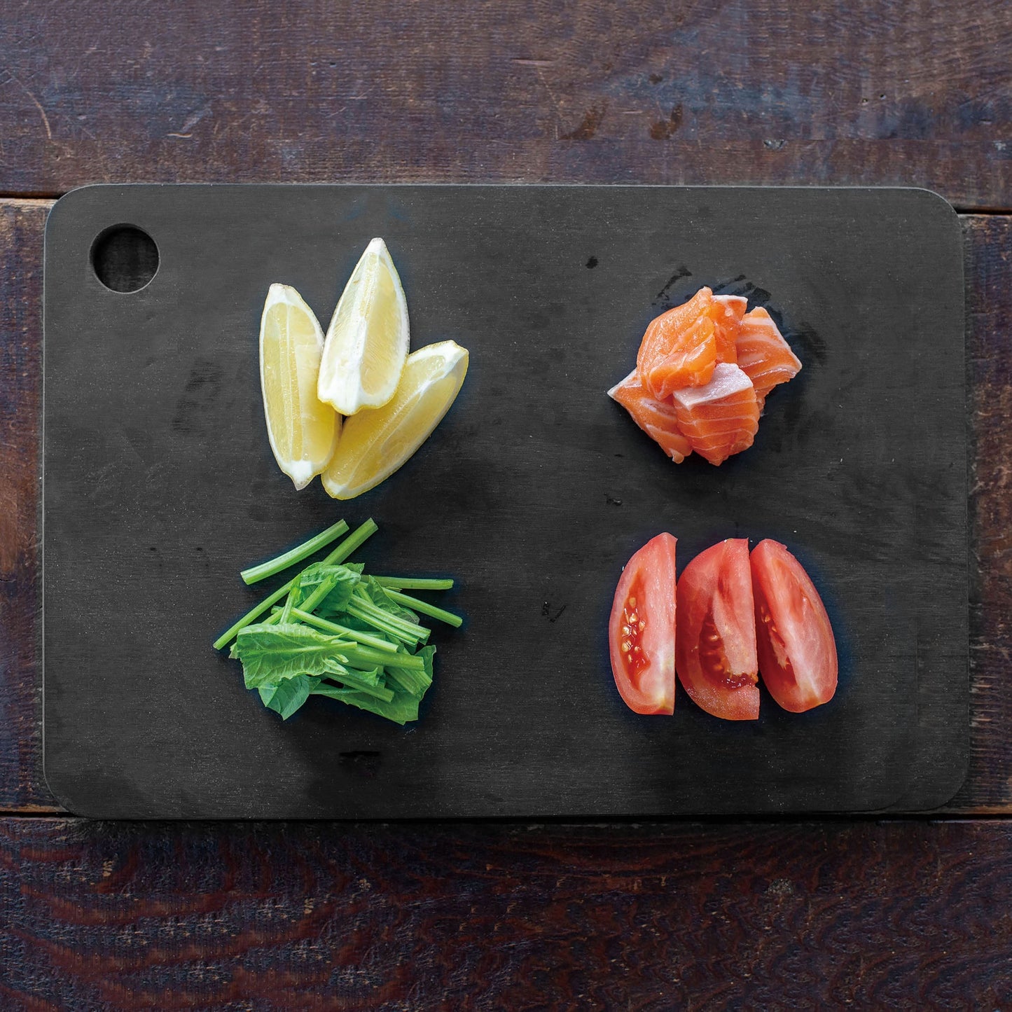 Asahi Black Rubber Cutting Board, 11.8 x 7.9"