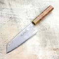 Shiro Kamo Shirogami #2 Damascus 6.5" Bunka
