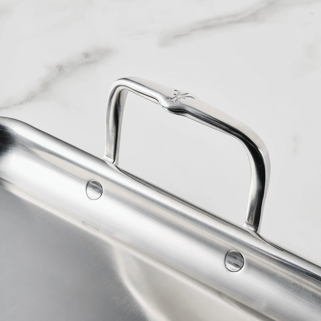 Hestan Tri-Ply Double Burner Griddle, 21" x 13"