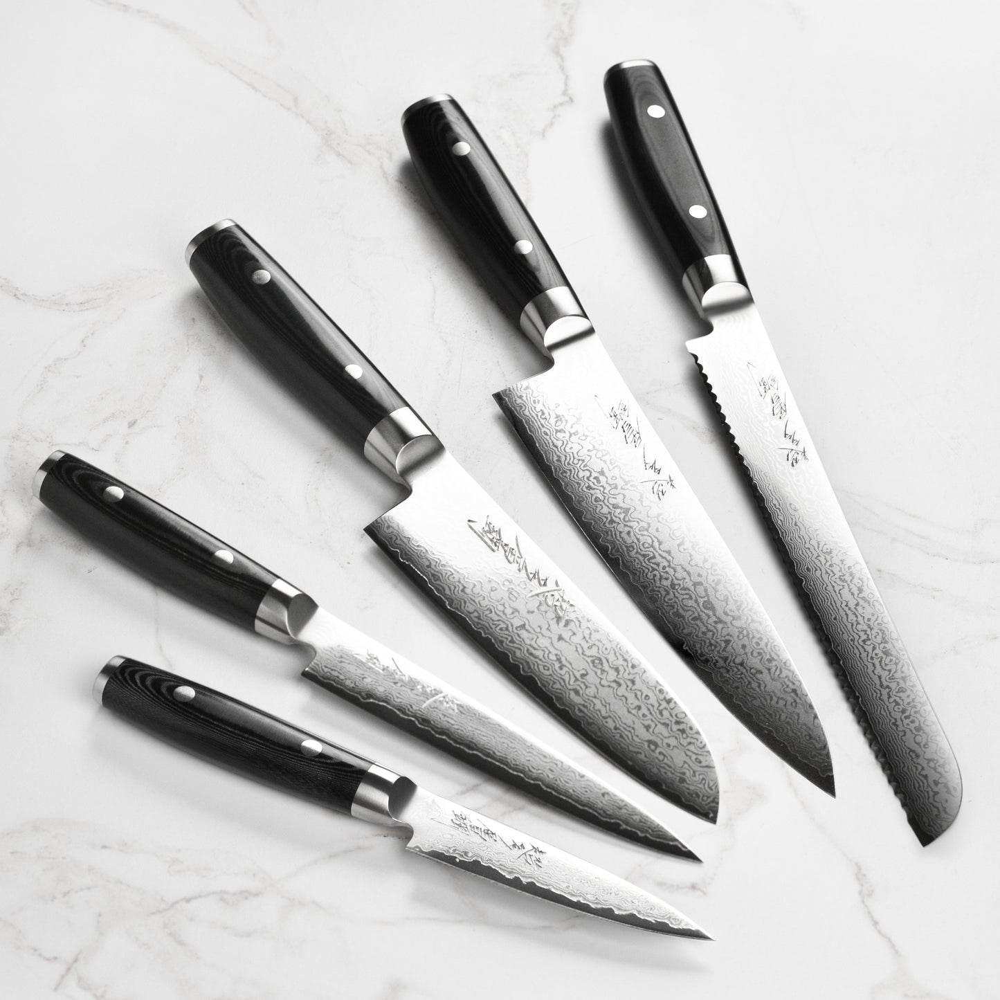 Yaxell Ran Plus 7 Piece Slim Knife Block Set