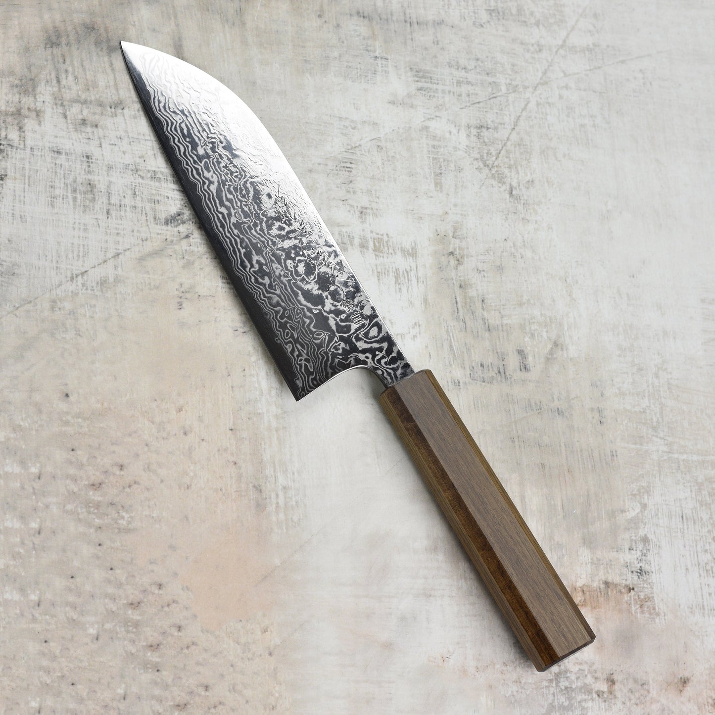 Matsubara Ginsan Damascus 6.7" Santoku