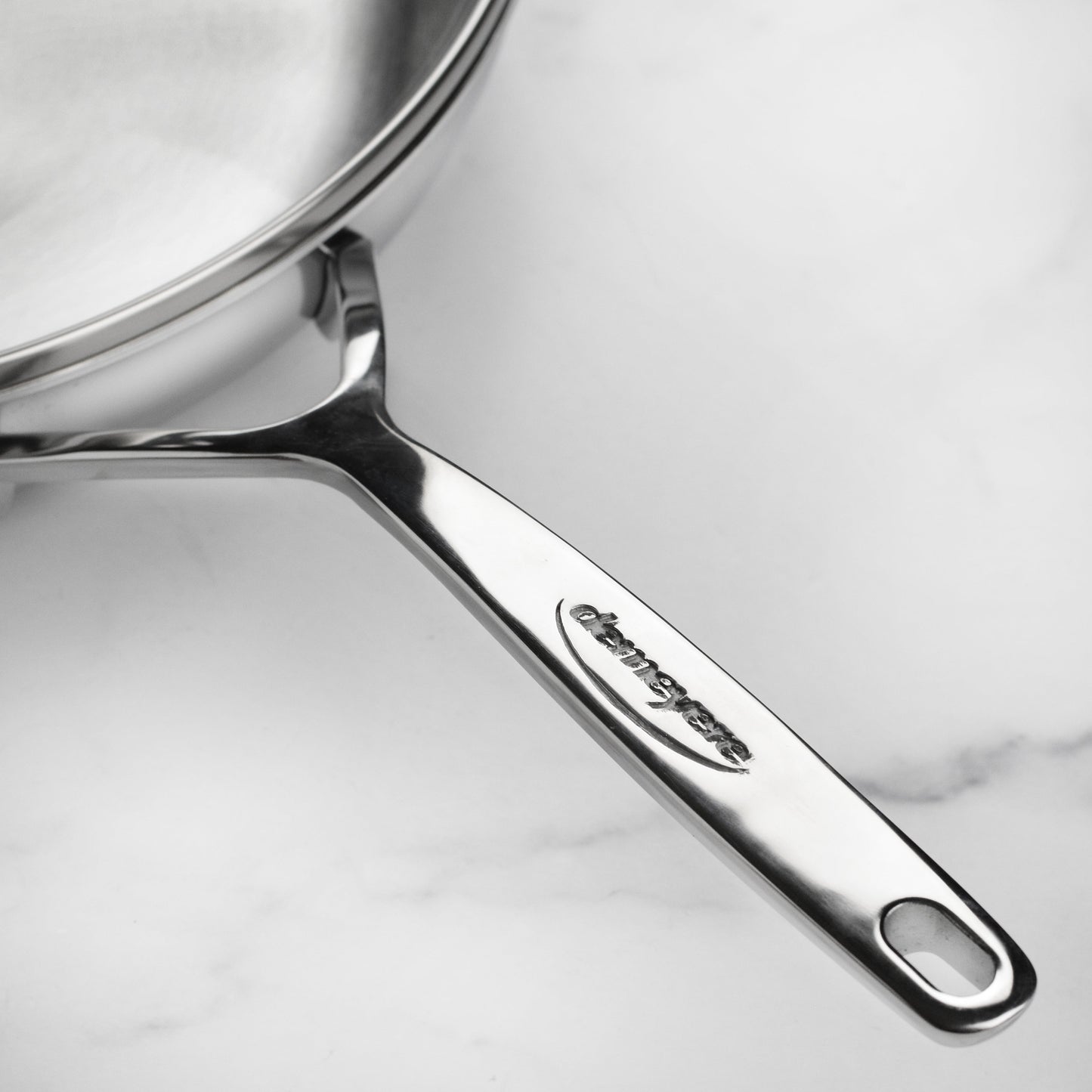 Demeyere 5-Plus 11" Stainless Steel Fry Pan with Glass Lid