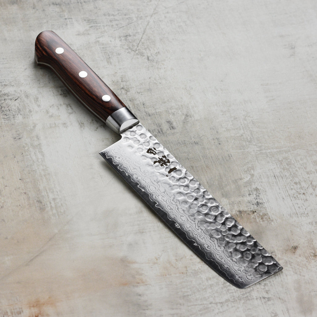 Ittetsu VG10 Hammered Damascus 6.3" Nakiri
