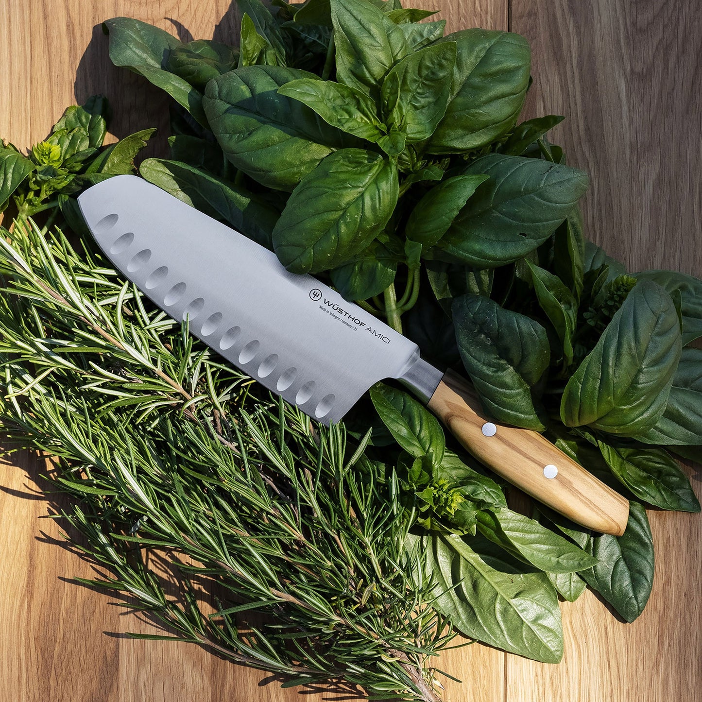 Wusthof Amici 7" Hollow Edge Santoku Knife