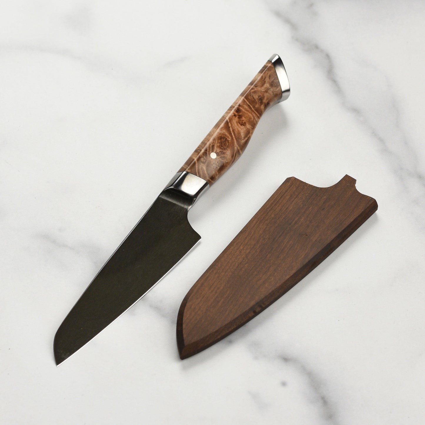 Steelport Carbon Steel 4" Paring Knife with Oregon Maple Magnetic Sheath