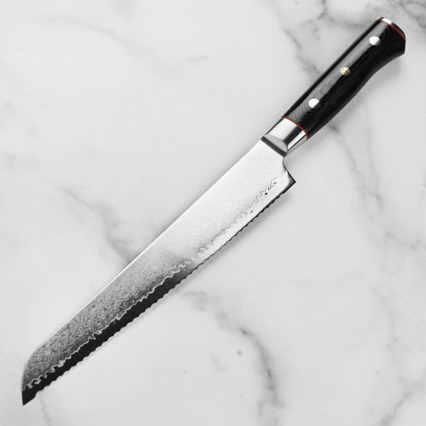 Zanmai Classic Pro Zebra Damascus 9" Bread Knife