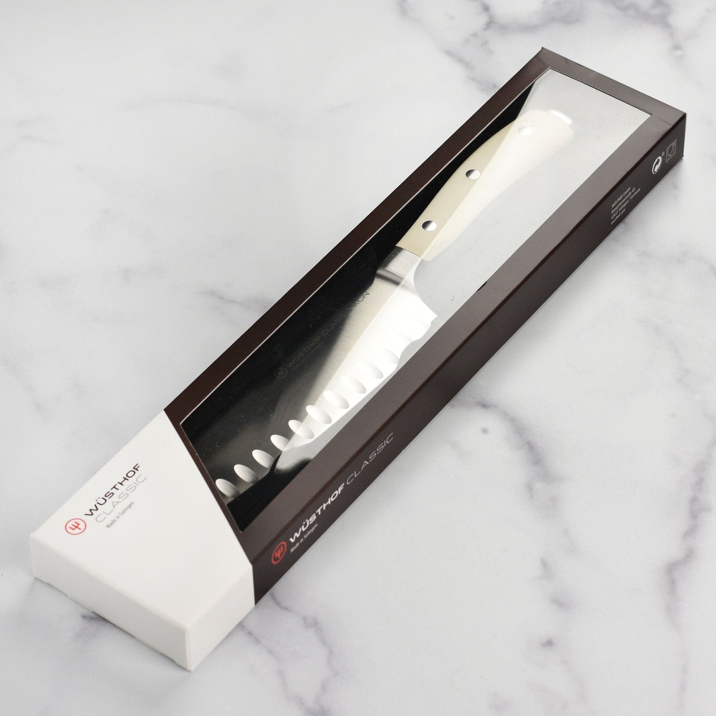 Wusthof Classic Ikon Creme 7" Hollow Edge Santoku Knife