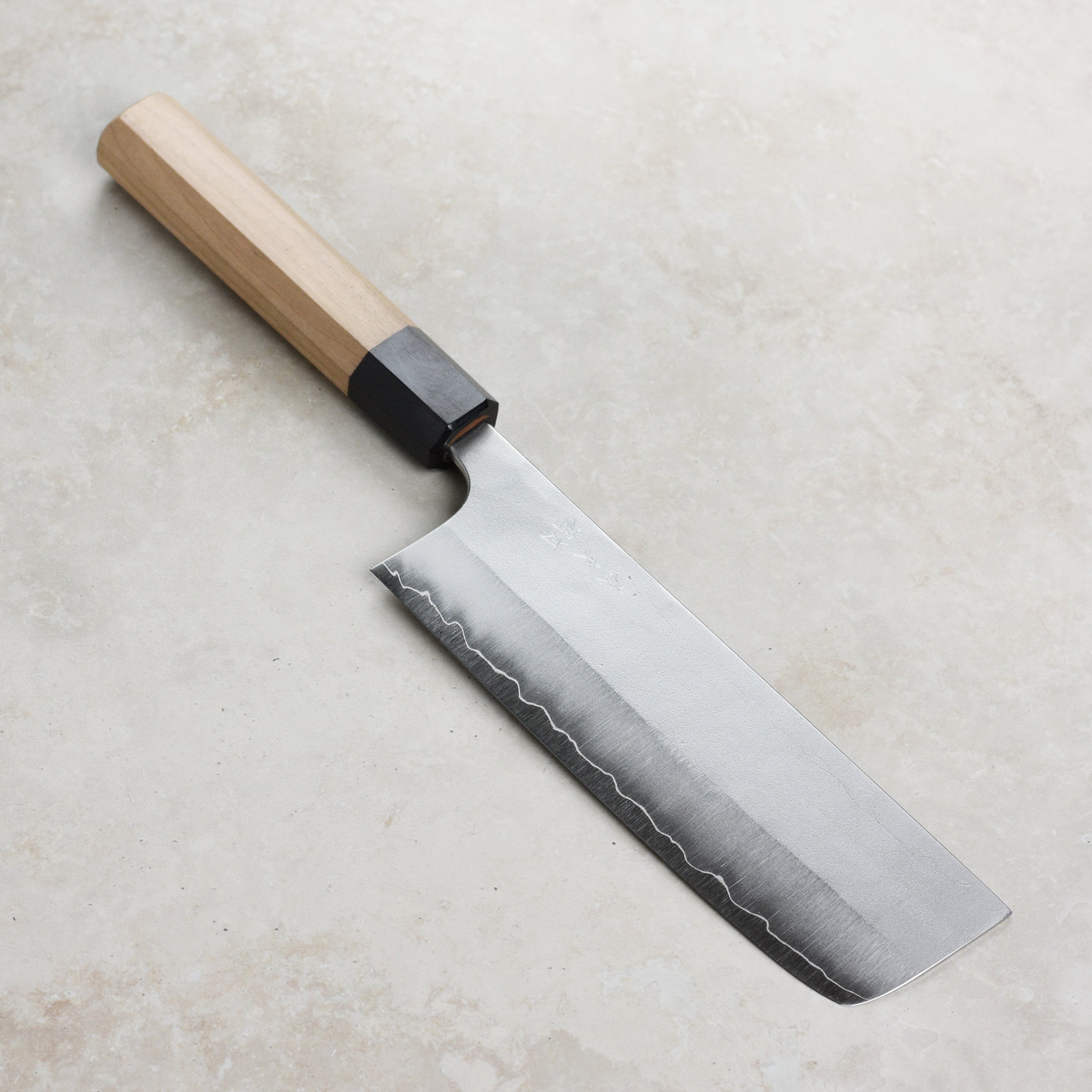 Yoshimi Kato Ginsan Nashiji Stainless Clad 6.5" Nakiri