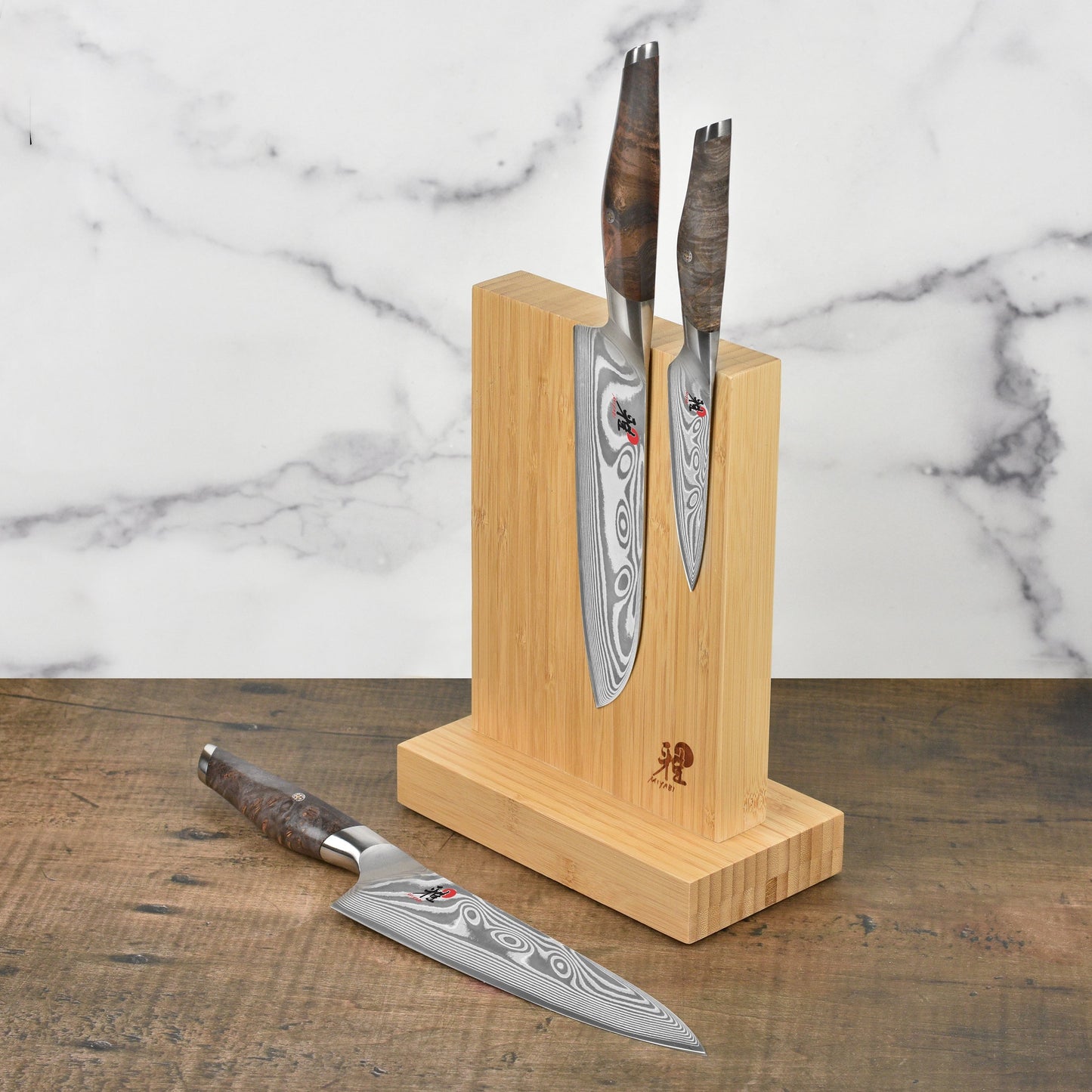 Miyabi Iki 4 Piece Magnetic Knife Stand Set