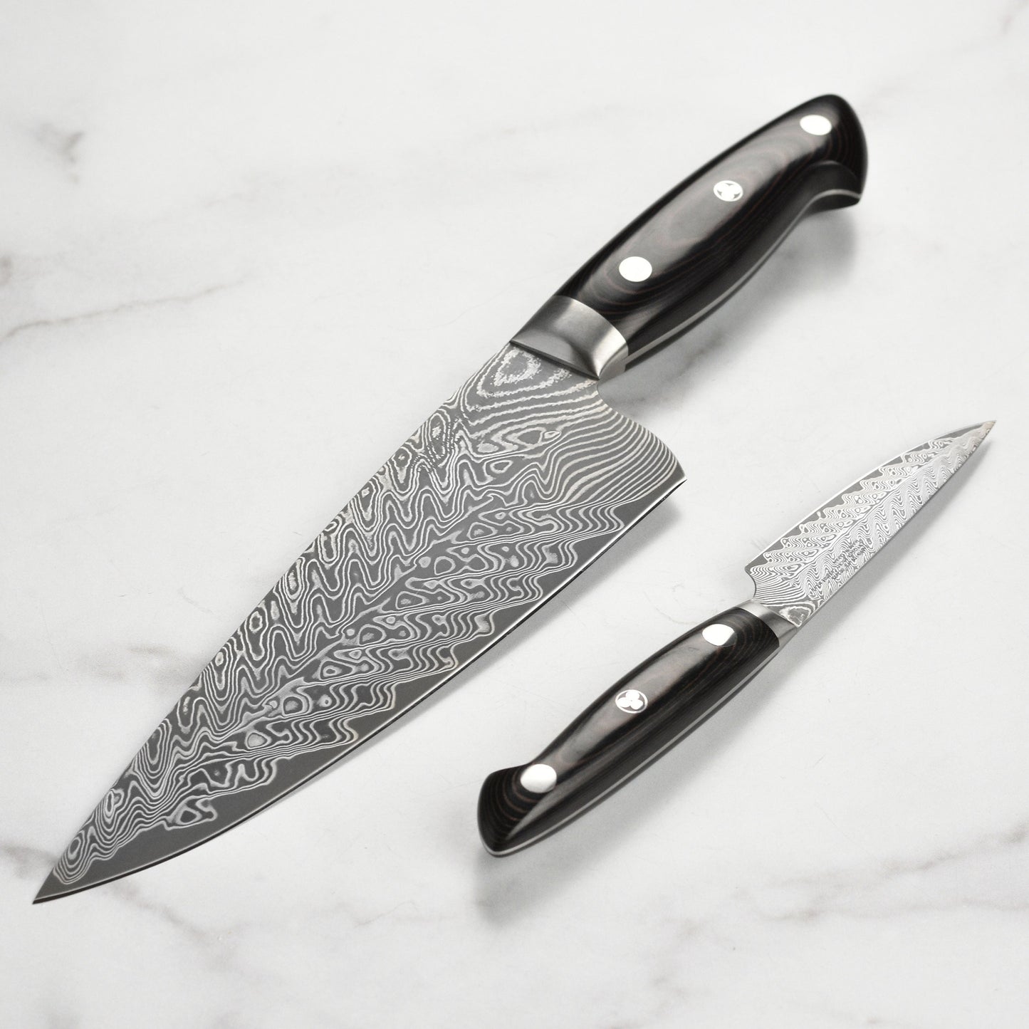 Kramer Stainless Damascus Chef's & Paring Knife Set