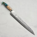 Kurosaki Fujin Forged SG2 Damascus 10.6" Sujihiki with Saya