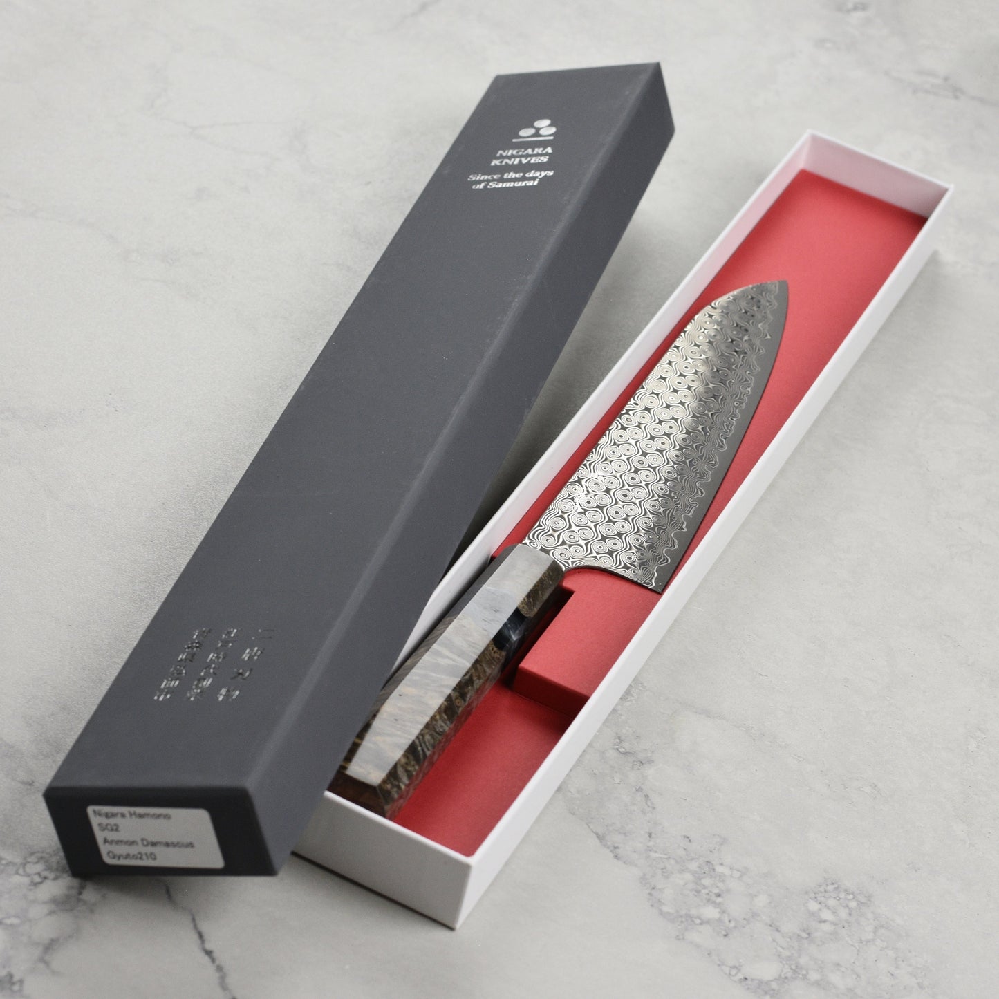 Nigara Anmon SG2 Damascus 8.25" Gyuto