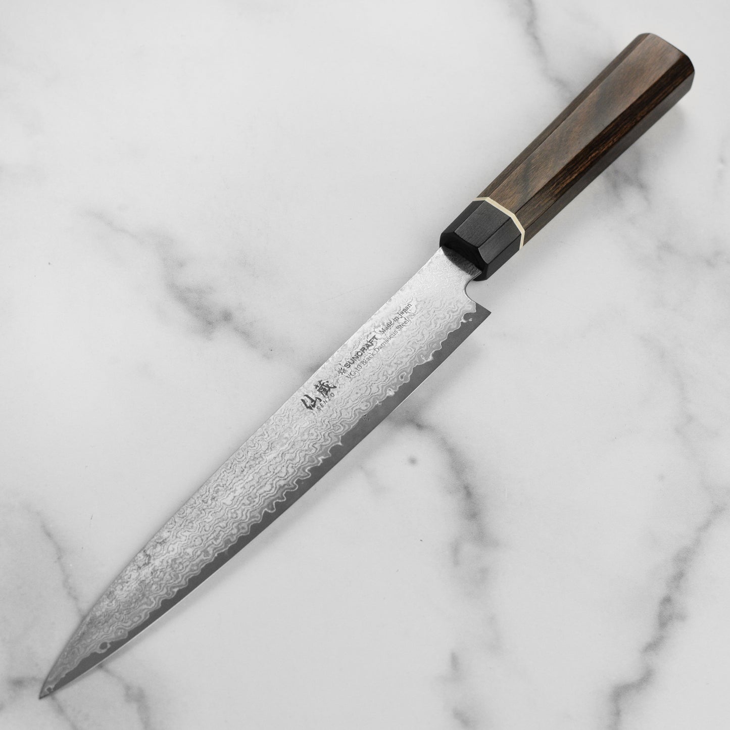 Senzo Black Damascus 8.25" Slicing Knife