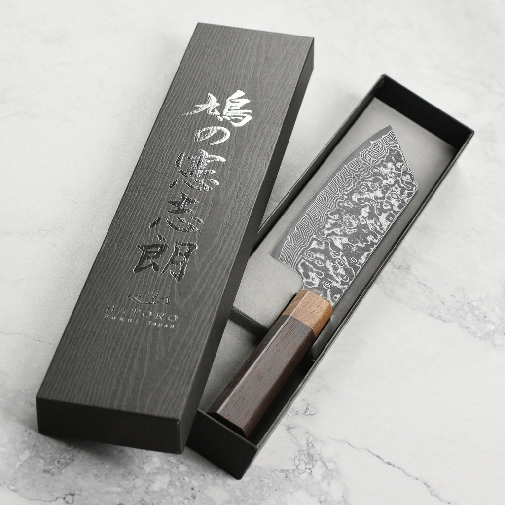 Hatono SG2 Kurozome Damascus 7" Bunka