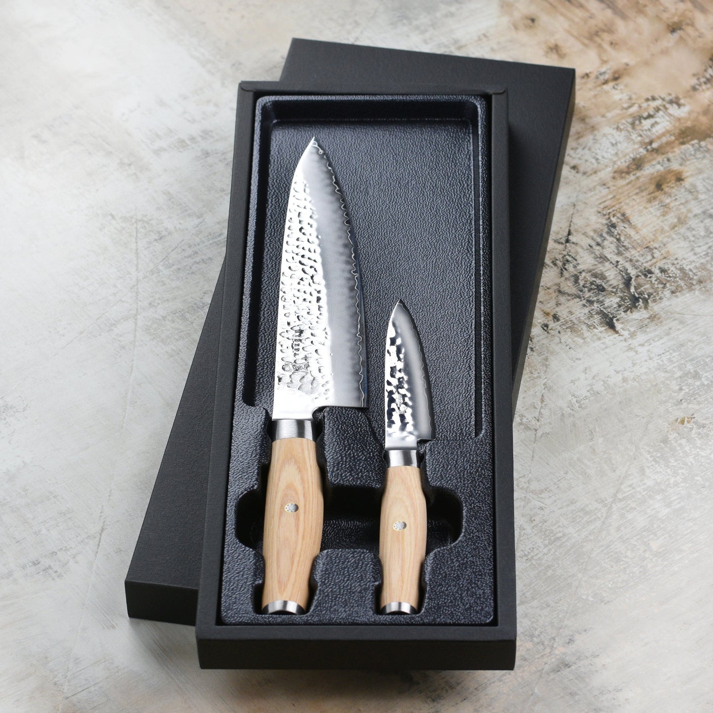 Yaxell Ketu SG2 2 Piece Knife Set, Blonde Handle
