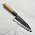 Hatsukokoro Shirasagi Aogami #2 Kurouchi 6.5" Single-Bevel Deba