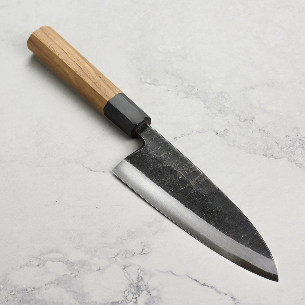 Hatsukokoro Shirasagi Aogami #2 Kurouchi 6.5" Single-Bevel Deba