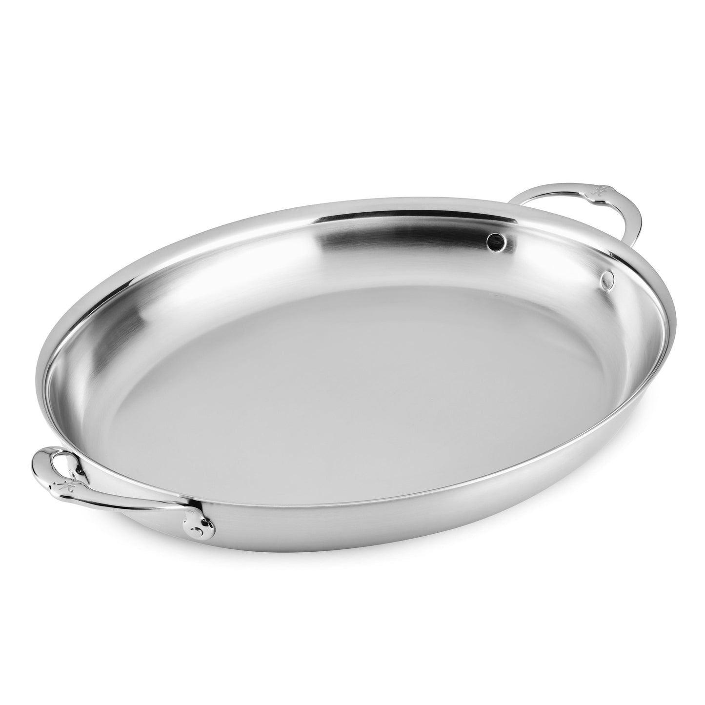Hestan Tri-Ply Oval Roasting Pan, 17.5x14"