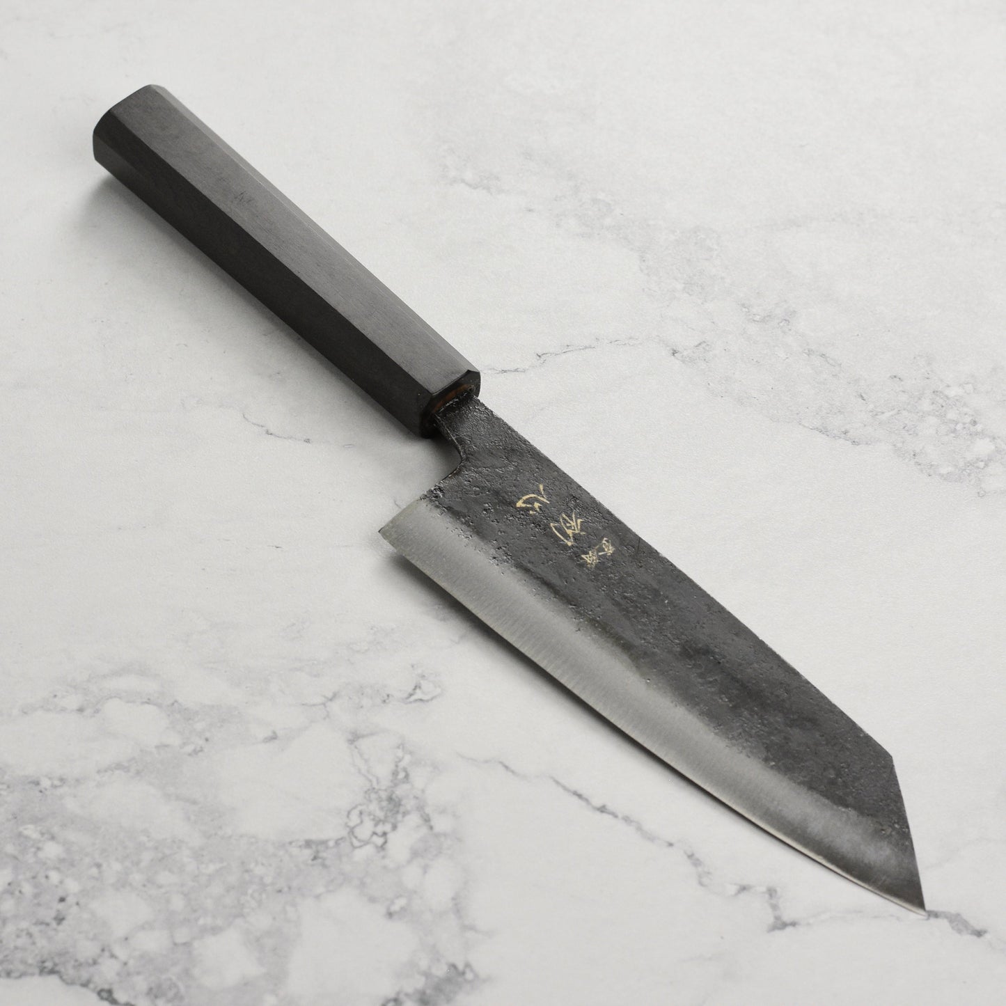 Hatsukokoro Kurogane Aogami #2 Kurouchi 6.5" Bunka