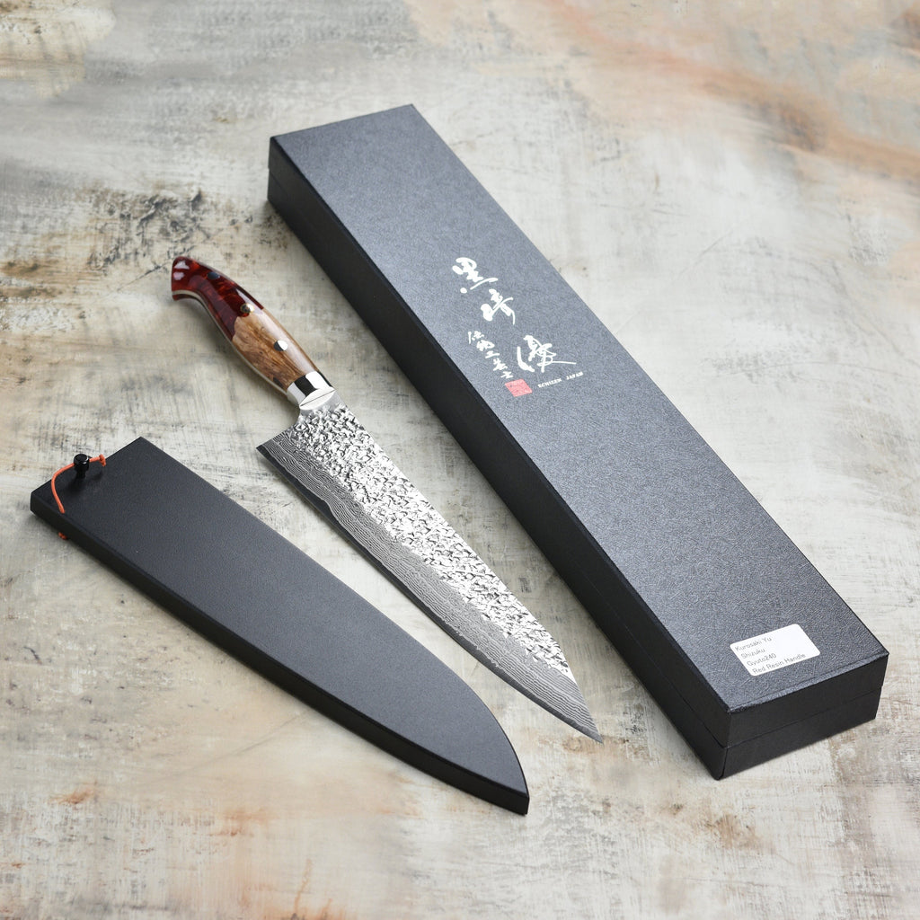 Kurosaki Shizuku Forged SG2 Damascus 9.4" Gyuto with Saya