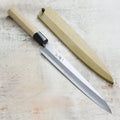 Ittetsu x Nakagawa Shirogami #2 Single-Bevel 9.4" Yanagiba with Saya