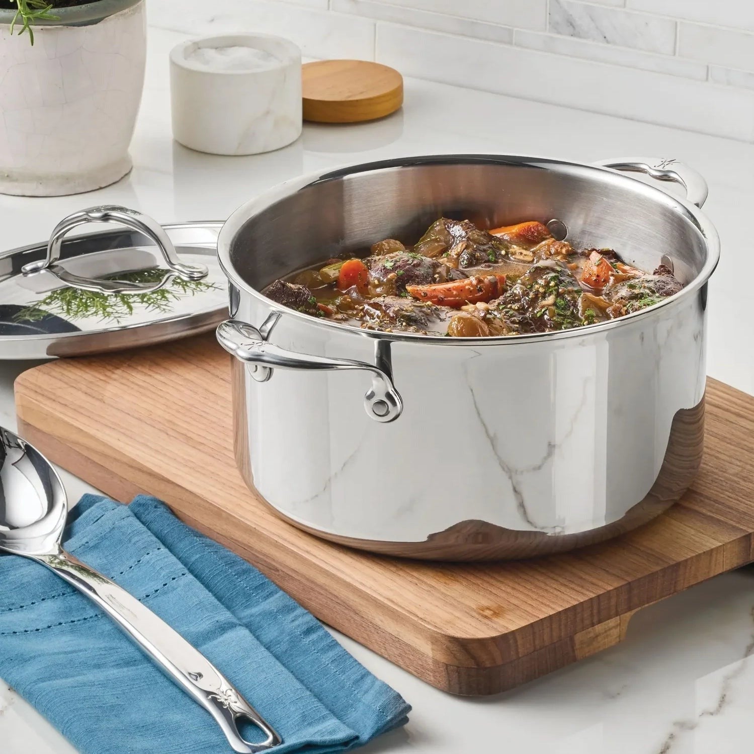 Hestan ProBond Luxe 8-quart Stainless Steel Stock Pot